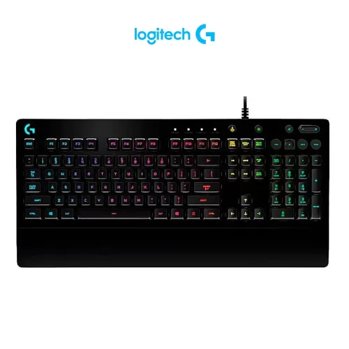 TECLADO GAMER LOGITECH SERIE G PRODIGY G213 QWERTY INGLÉS US COLOR NEGRO CON LUZ RGB