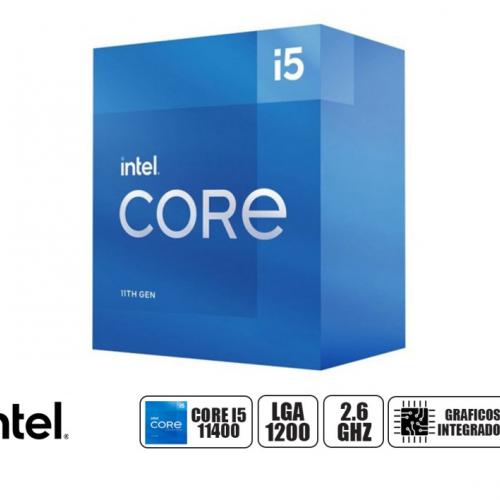 PROCESADOR INTEL CORE I5 11400 2.6 GHZ HASTA 4.4 GHZ, 12MB, 6 NUCLEOS, GRAFICO INTEGRADO UHD 730, LGA 1200