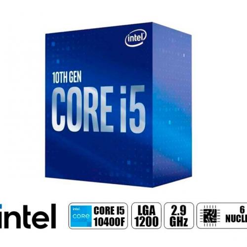 PROCESADOR INTEL CORE I5 10400F 2.9GHZ HASTA 4.30 GHZ, 12MB, 6 NUCLEOS, LGA 1200