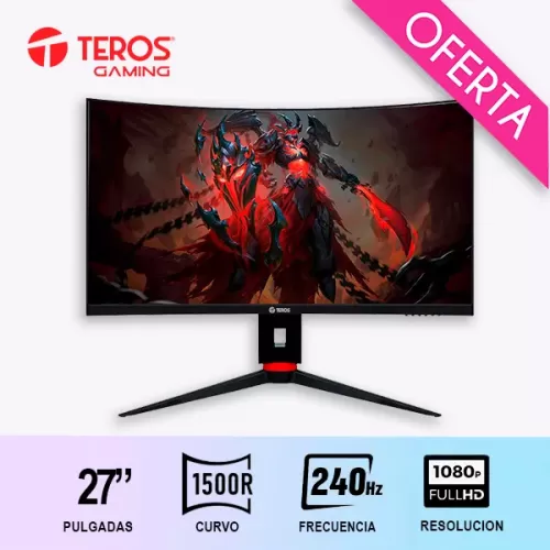 MONITOR TEROS TE-2764G  27″ 240HZ FULLHD CURVO VA