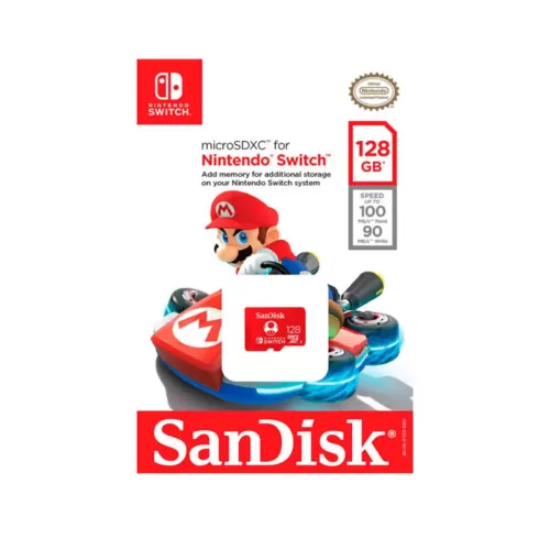 MEMORIA MICRO SD SANDISK SDXC 128 GB NINTENDO SWITCH